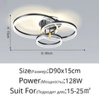 Modern New Acrylic Shade Circle Chandelier Lustre Pendant Lights Indoor Lighting Decor For restaurant Bedroom Living Room Lamps