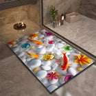 Luxury Bathroom Bath Mat Absorbent Non-slip Shower Foot Mats Quick Dry Toilet Rugs Carpet Doormat Washable