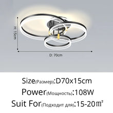 Modern New Acrylic Shade Circle Chandelier Lustre Pendant Lights Indoor Lighting Decor For restaurant Bedroom Living Room Lamps