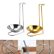 Kitchen Accessories Vertical Single/Double Ladle Spoon Utensil Rack Soup Spoon Rest Stand without plate Tableware Storage Shelf
