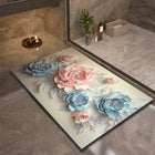 Luxury Bathroom Bath Mat Absorbent Non-slip Shower Foot Mats Quick Dry Toilet Rugs Carpet Doormat Washable