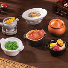 DIY Miniature Dollhouse Kitchen Decoration Accessories; Mini Clay Pot, Plate and Food Model