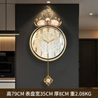 Nordic Round Wall Clocks Modern Luxury Living Room Minimalist Creative Fashion Wall Clocks Simple Aesthetic Horloge Home Decor