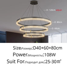Modern New Acrylic Shade Circle Chandelier Lustre Pendant Lights Indoor Lighting Decor For restaurant Bedroom Living Room Lamps