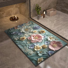 Luxury Bathroom Bath Mat Absorbent Non-slip Shower Foot Mats Quick Dry Toilet Rugs Carpet Doormat Washable