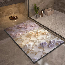 Luxury Bathroom Bath Mat Absorbent Non-slip Shower Foot Mats Quick Dry Toilet Rugs Carpet Doormat Washable