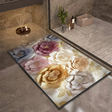 Luxury Bathroom Bath Mat Absorbent Non-slip Shower Foot Mats Quick Dry Toilet Rugs Carpet Doormat Washable