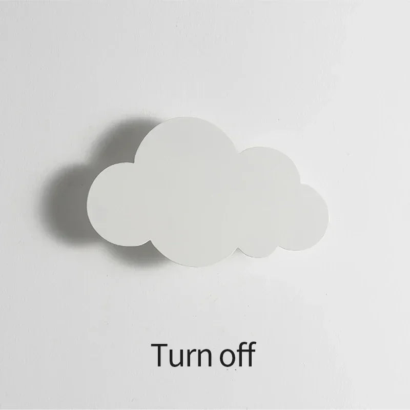 LED Cloud Wall Lamp Modern Living Room Children's Bedroom Kids Minimalist Wall Lighting Decor Dimming