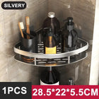 Bathroom Shelf Kitchen Storage Organizer Aluminum Alloy Shampoo Rack Shower Shelf Bathroom Accessories No Drill Shelf