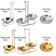 Kitchen Accessories Vertical Single/Double Ladle Spoon Utensil Rack Soup Spoon Rest Stand without plate Tableware Storage Shelf