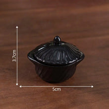 DIY Miniature Dollhouse Kitchen Decoration Accessories; Mini Clay Pot, Plate and Food Model