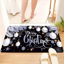 Christmas Ball Snowflake Kitchen Floor Mat Home Decor Hallway Balcony Non-slip Rugs Carpet for Living Room Christmas Decorations