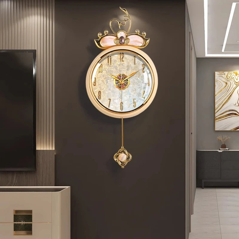 Nordic Round Wall Clocks Modern Luxury Living Room Minimalist Creative Fashion Wall Clocks Simple Aesthetic Horloge Home Decor