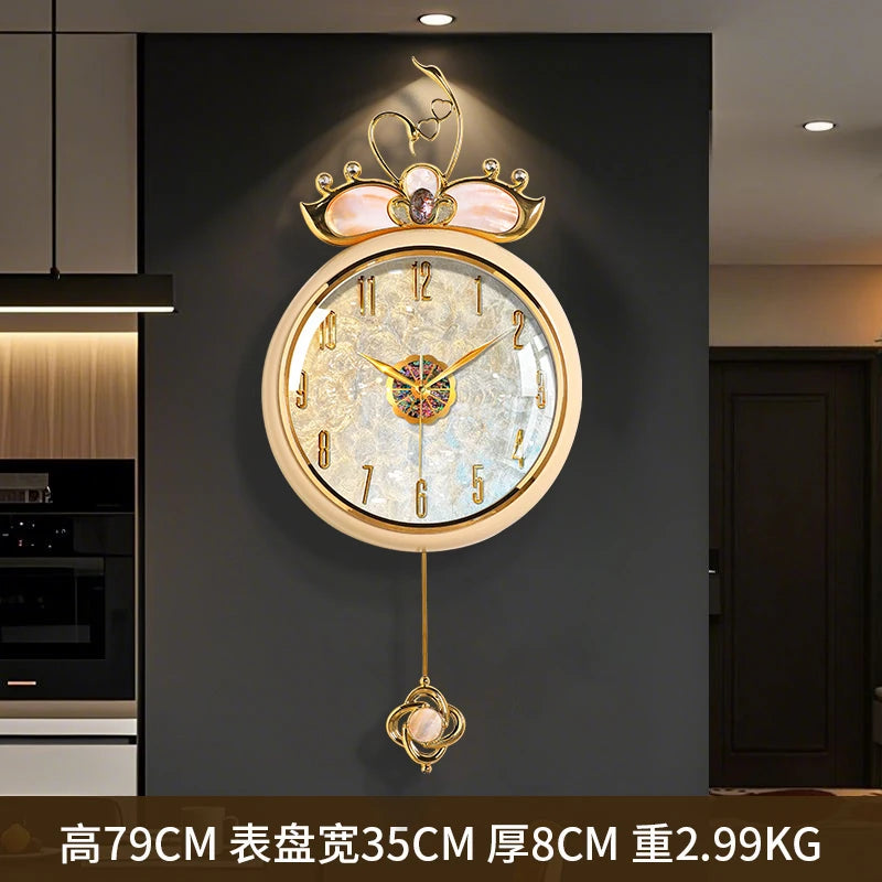 Nordic Round Wall Clocks Modern Luxury Living Room Minimalist Creative Fashion Wall Clocks Simple Aesthetic Horloge Home Decor