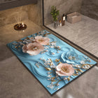 Luxury Bathroom Bath Mat Absorbent Non-slip Shower Foot Mats Quick Dry Toilet Rugs Carpet Doormat Washable